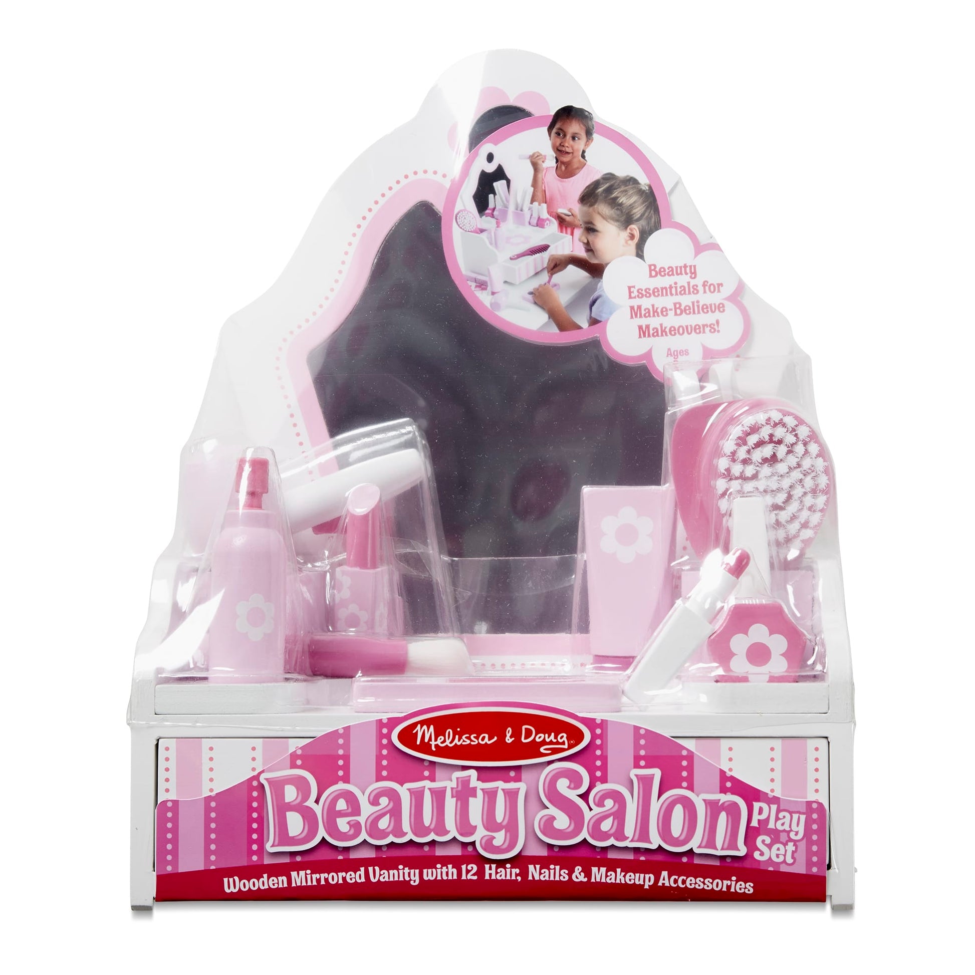 Melissa & Doug Beauty Salon Play Set packaging on a white background