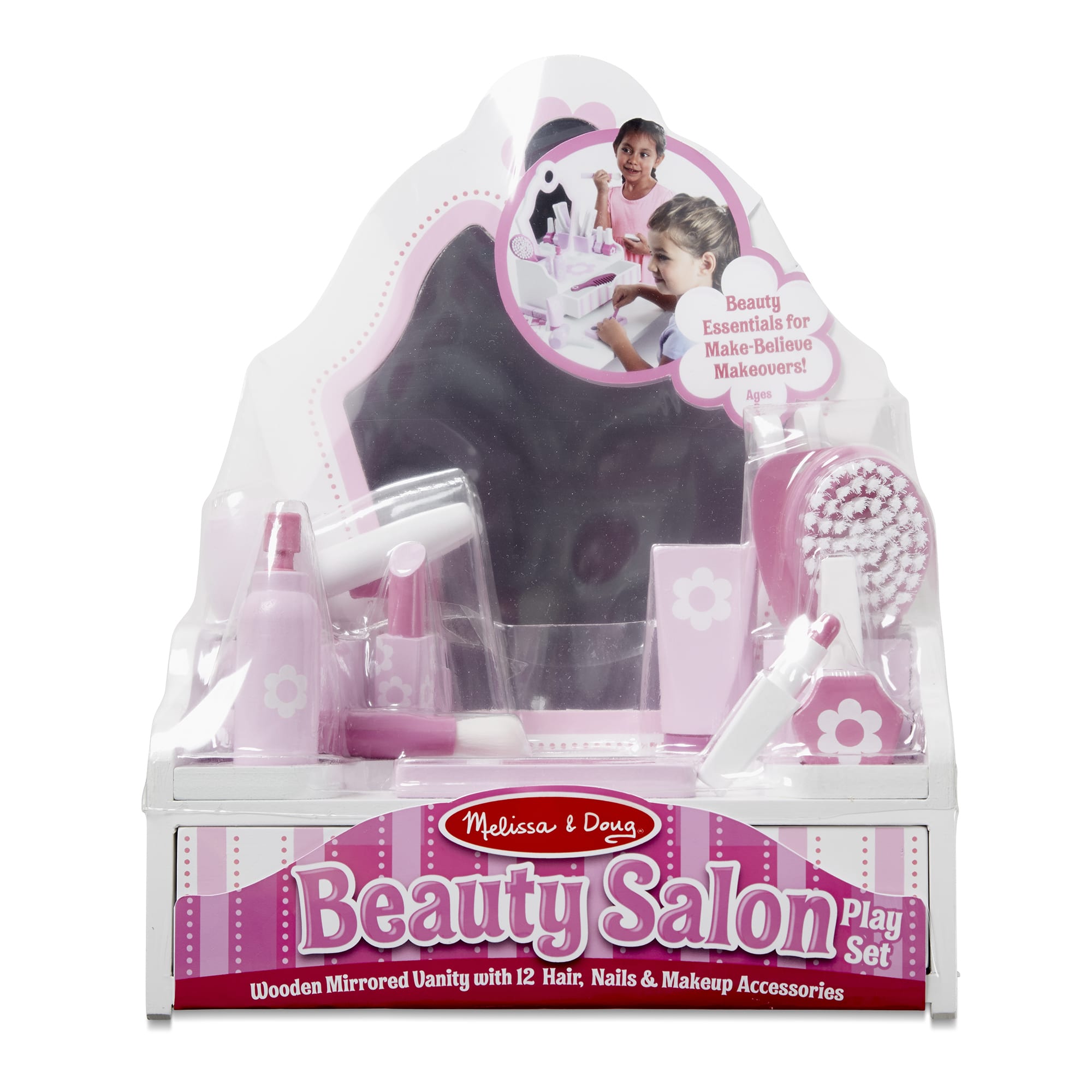 Melissa & Doug Beauty Salon Play Set packaging on a white background
