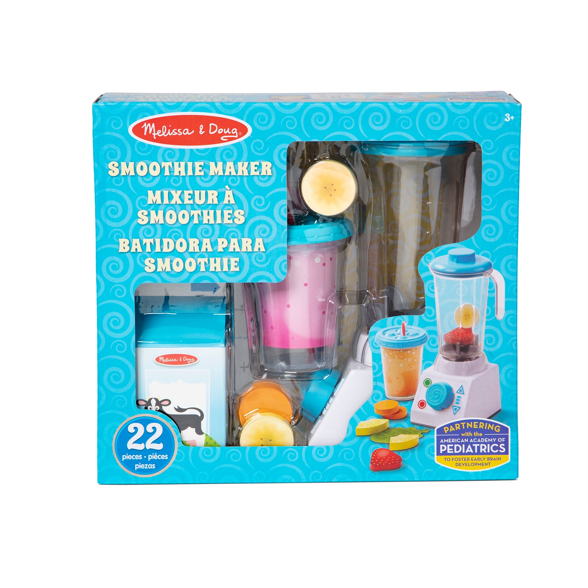 Melissa & Doug Smoothie Maker toy set packaging on a white background