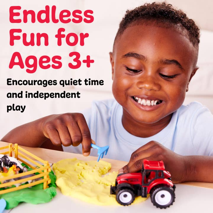 Sensory Pack Farm On the Go Sensory Play Set for Kids with tractors and animals