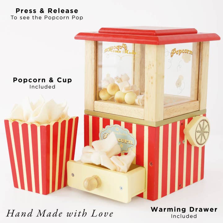 Vintage Popcorn Maker toy set which is full of nostalgia and fun