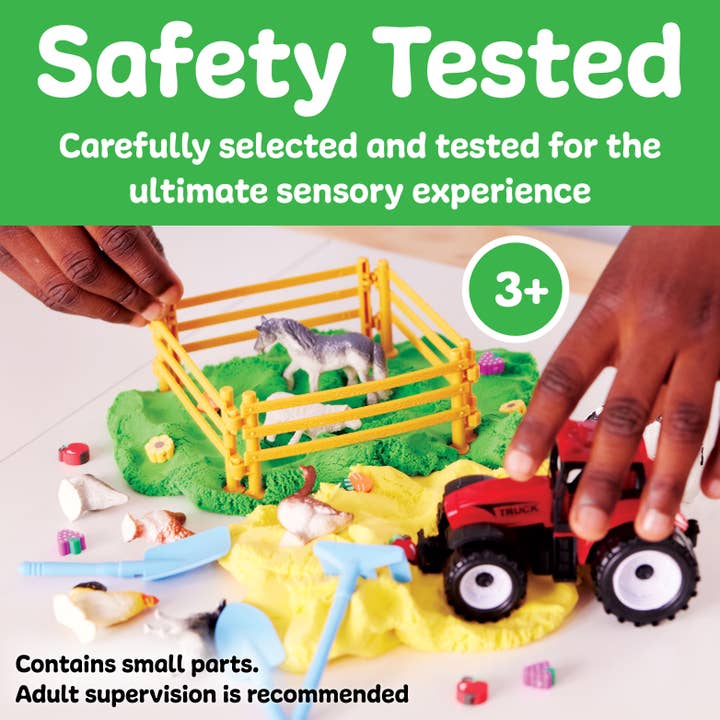 Sensory Pack Farm On the Go Sensory Play Set for Kids with tractors and animals