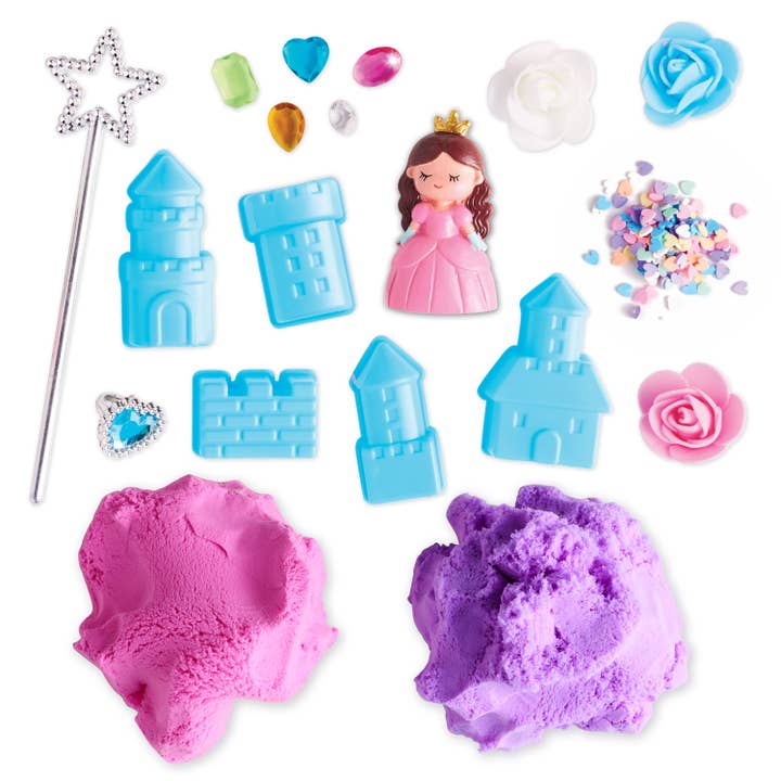 Sensory Pack Princess On the Go Play Set for Kids with princesses, castles and magic wands