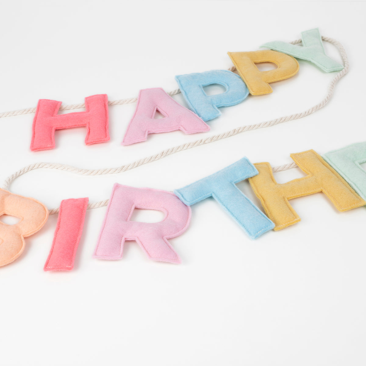 Felt Happy Birthday Garland