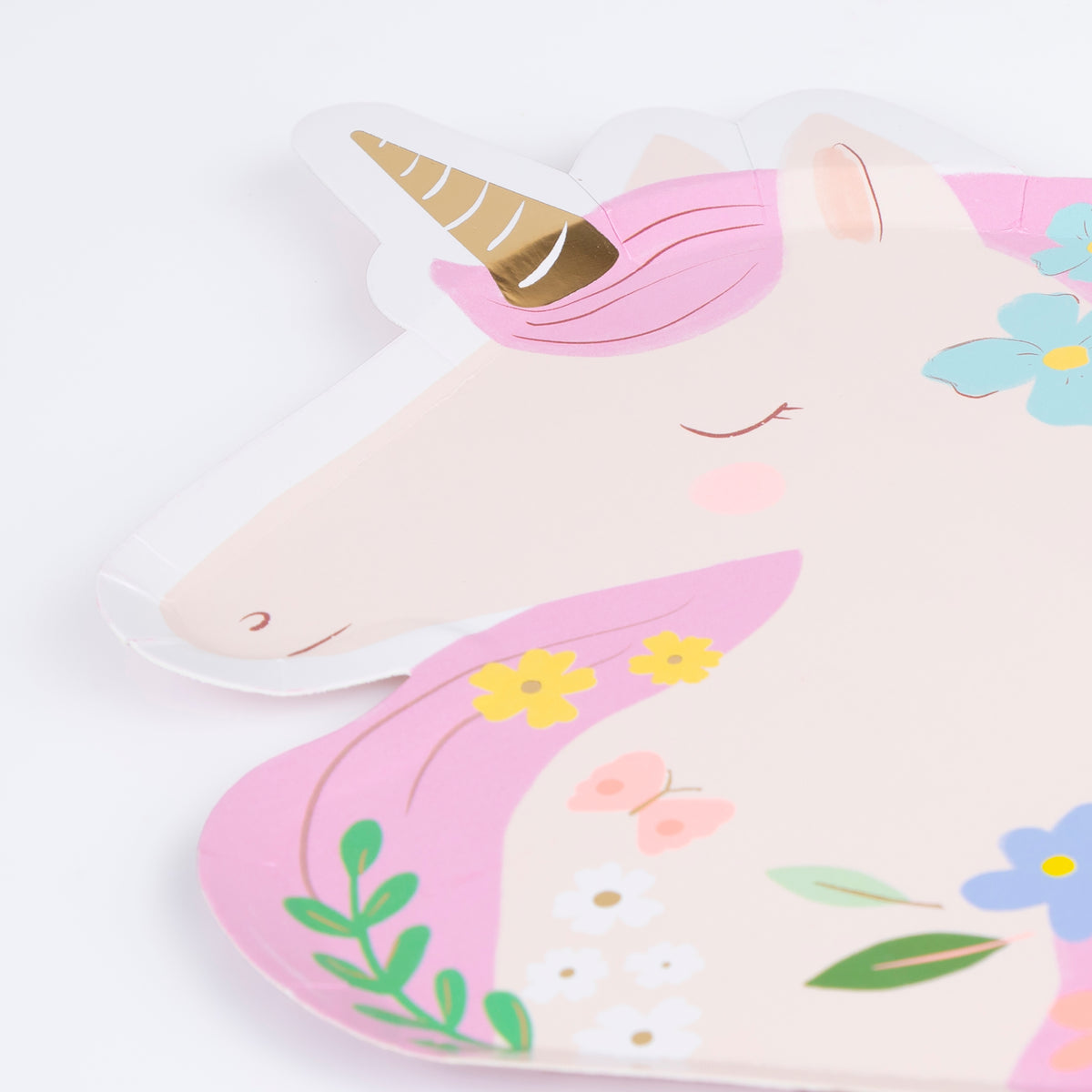 Meadow Unicorns Shaped Plates (x8)