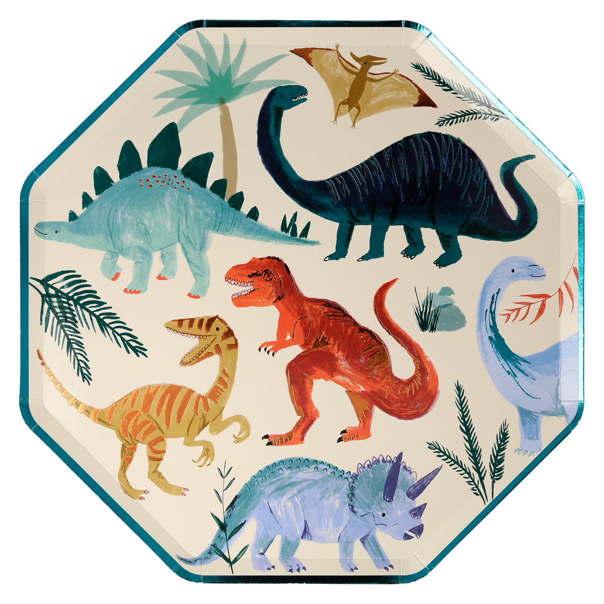Dinosaur Kingdom Dinner Plates (x 8)