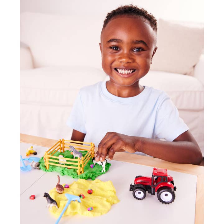Sensory Pack Farm On the Go Sensory Play Set for Kids with tractors and animals